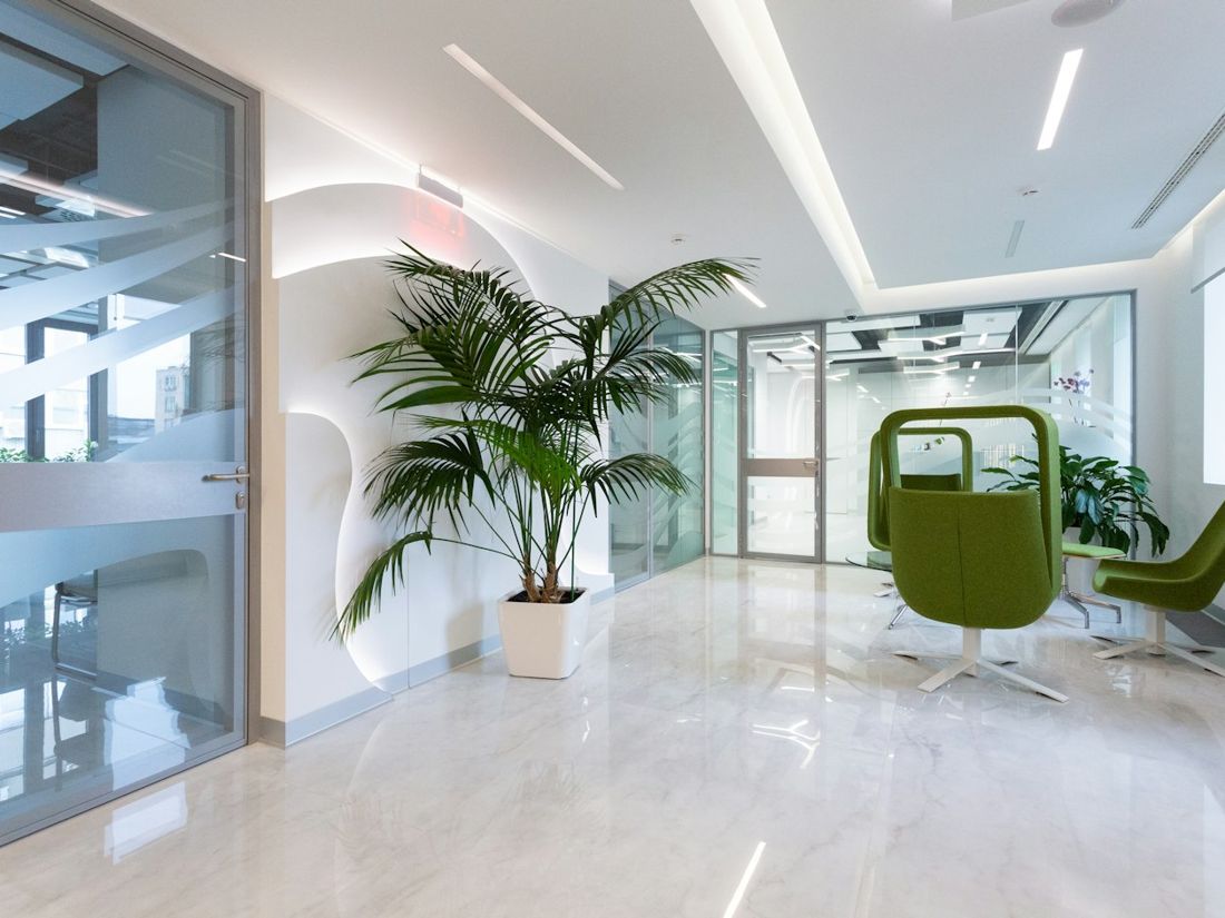 Et lyst, rent kontor